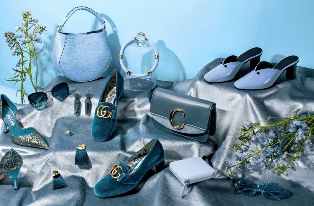 blue accessories