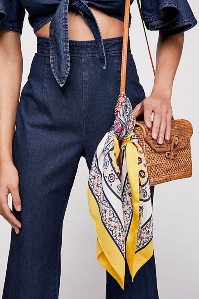 headscarf on bag