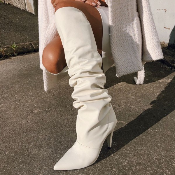 white boots
