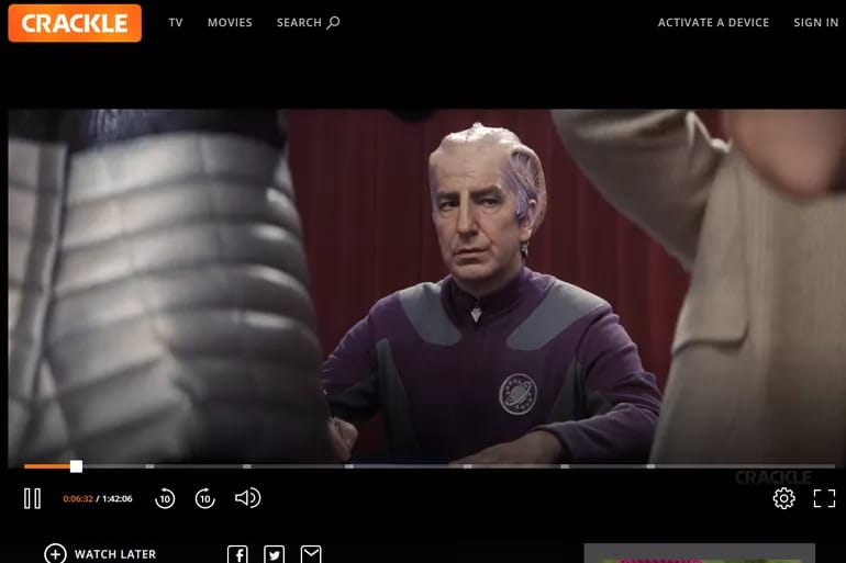 crackle- free movie website