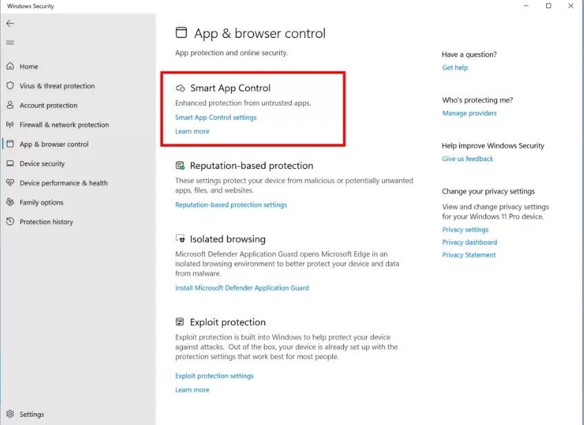 Smart App Control