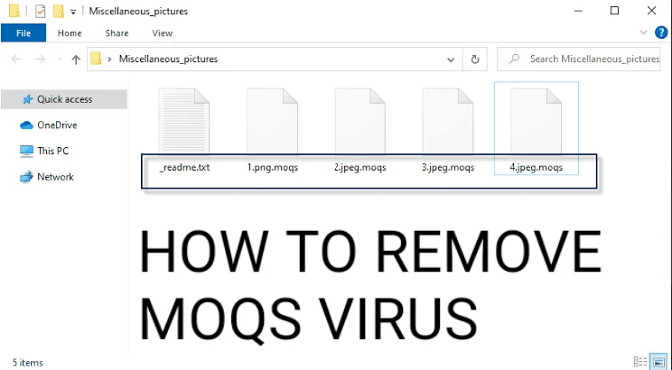 How to remove Moqs Virus