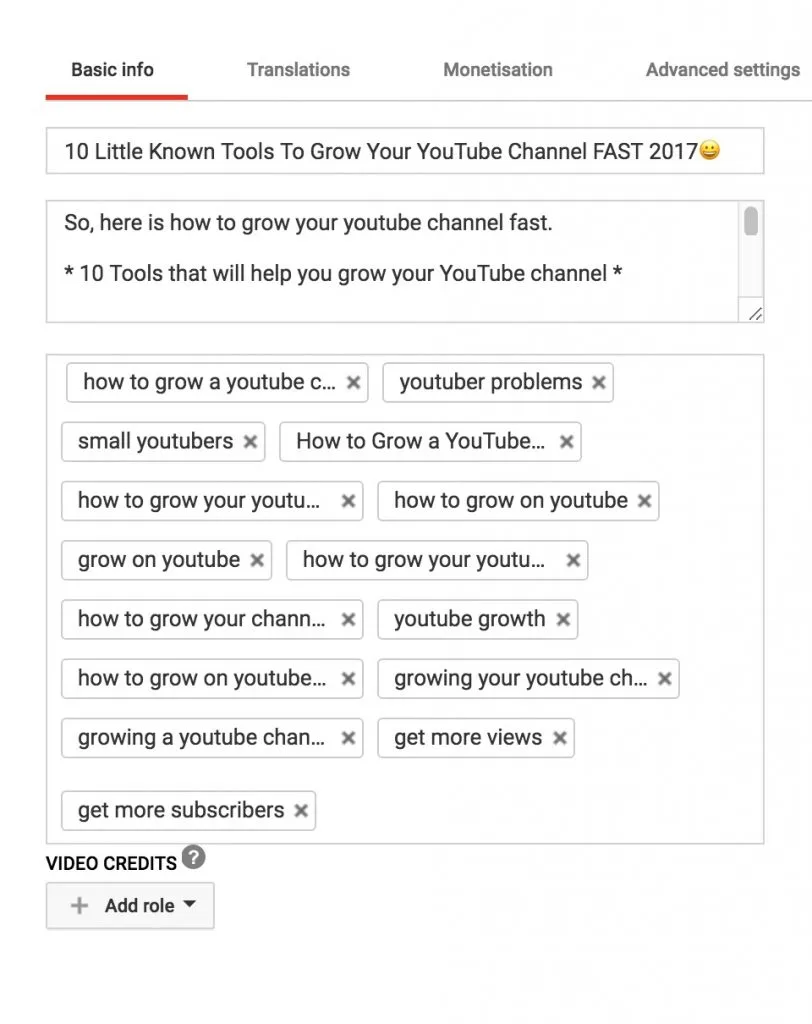 Add Descriptive Tags