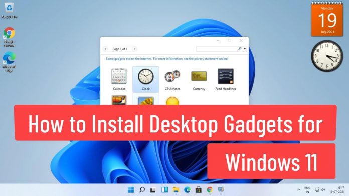desktop gadgets widgets launcher for windows 11